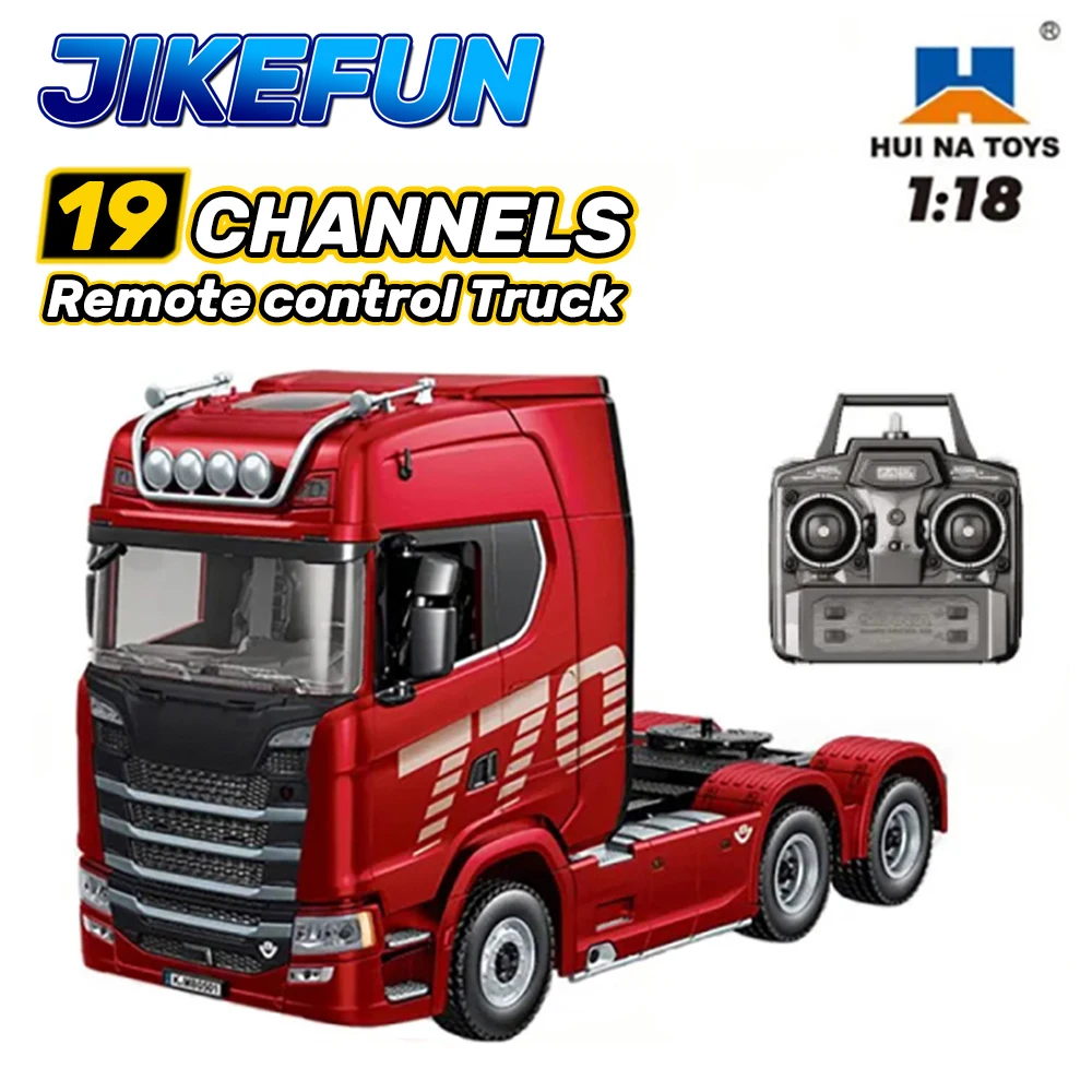 HUINA 1501 1/18 RC Truck 19CH 770S Alloy Tractor 2.4G remote control Engineering Trailer Truck with Light and Sound Toys for Kid
HUINA 1501 1/18 RC Truck 19CH 770S Alloy Tractor 2.4G remote control Engineering Trailer Truck with Light and Sound Toys for Kid