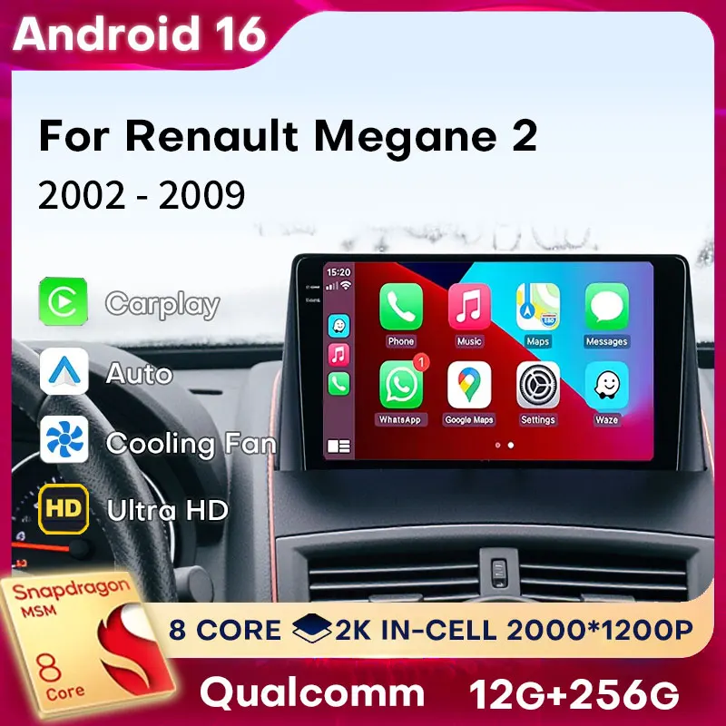 Android14 Carplay Car Radio For Renault Megane 2 2002 2003 2004 2005 - 2009 Navigation GPS Multimedia Player WiFi Stereo Auto BT
Android14 Carplay Car Radio For Renault Megane 2 2002 2003 2004 2005 - 2009 Navigation GPS Multimedia Player WiFi Stereo Auto BT