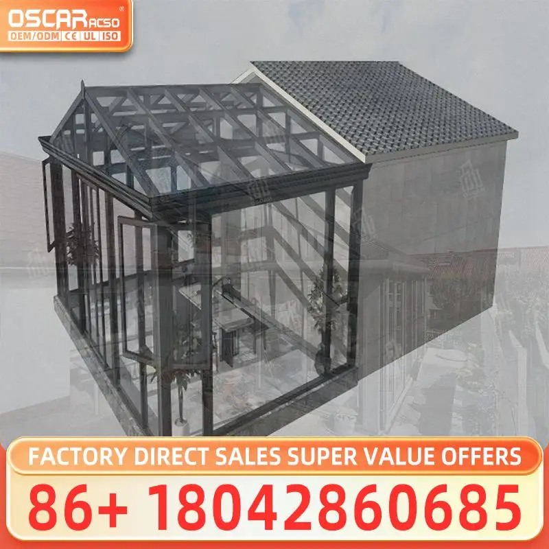 Customized Aluminum Structure Model Sunroom Glass House Awning for Sale in Gardens Patios Backyards sunroom
Customized Aluminum Structure Model Sunroom Glass House Awning for Sale in Gardens Patios Backyards sunroom
