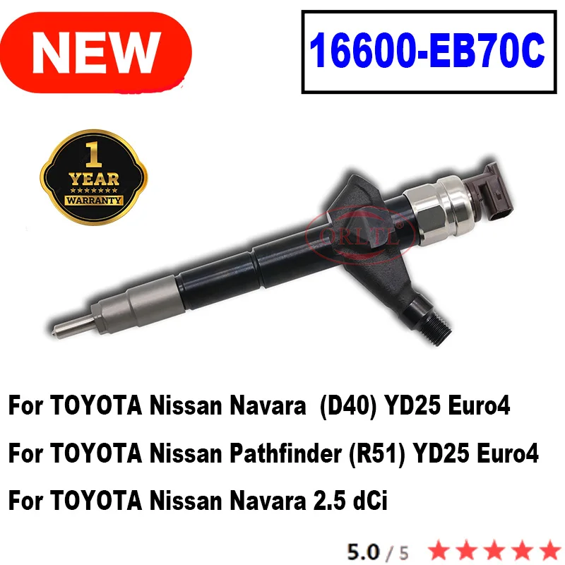 ORLTL NEW 16600-EB70C Diesel Fuel Injection16600EB70C NOZZLE 16600 EB70C For TOYOTA Nissan Navara 095000-6250 095000 6250
ORLTL NEW 16600-EB70C Diesel Fuel Injection16600EB70C NOZZLE 16600 EB70C For TOYOTA Nissan Navara 095000-6250 095000 6250