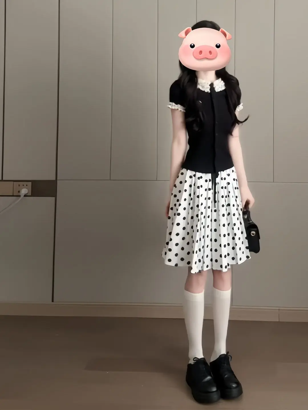 Preppy Style Polka Dot Short Sleeve Blouse And Ruffle Skirt Two Piece Set Women's Fashion Summer Outfit High Waist Skirt
Preppy Style Polka Dot Short Sleeve Blouse And Ruffle Skirt Two Piece Set Women's Fashion Summer Outfit High Waist Skirt