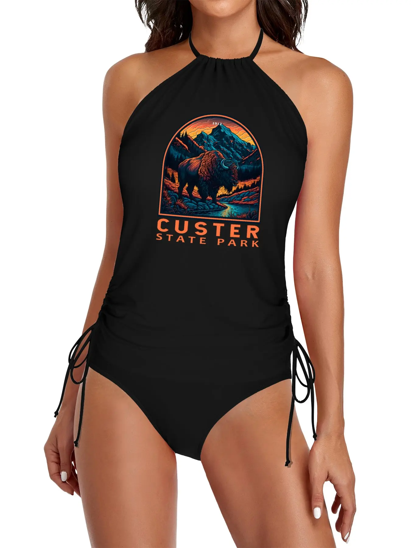 Custer State Park South Dakota American Bison Emblem Split Swimsuit Set bathing suit women's swimsuit swimsuit
Custer State Park South Dakota American Bison Emblem Split Swimsuit Set bathing suit women's swimsuit swimsuit