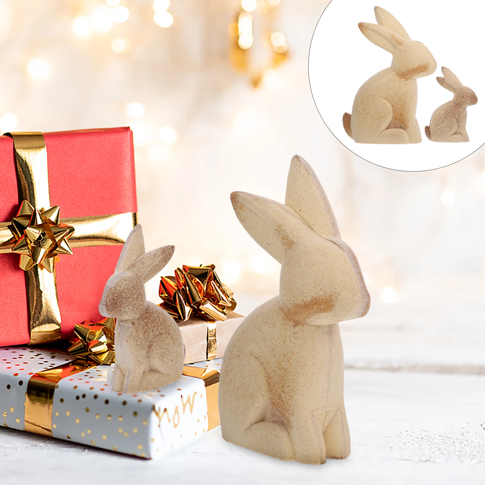 4 Pcs Wooden Ornaments Unpainted Rabbit Crafts Blank Bunny Figures Easter Table Decor Desktop Animals Standing Sculpture Wood
4 Pcs Wooden Ornaments Unpainted Rabbit Crafts Blank Bunny Figures Easter Table Decor Desktop Animals Standing Sculpture Wood