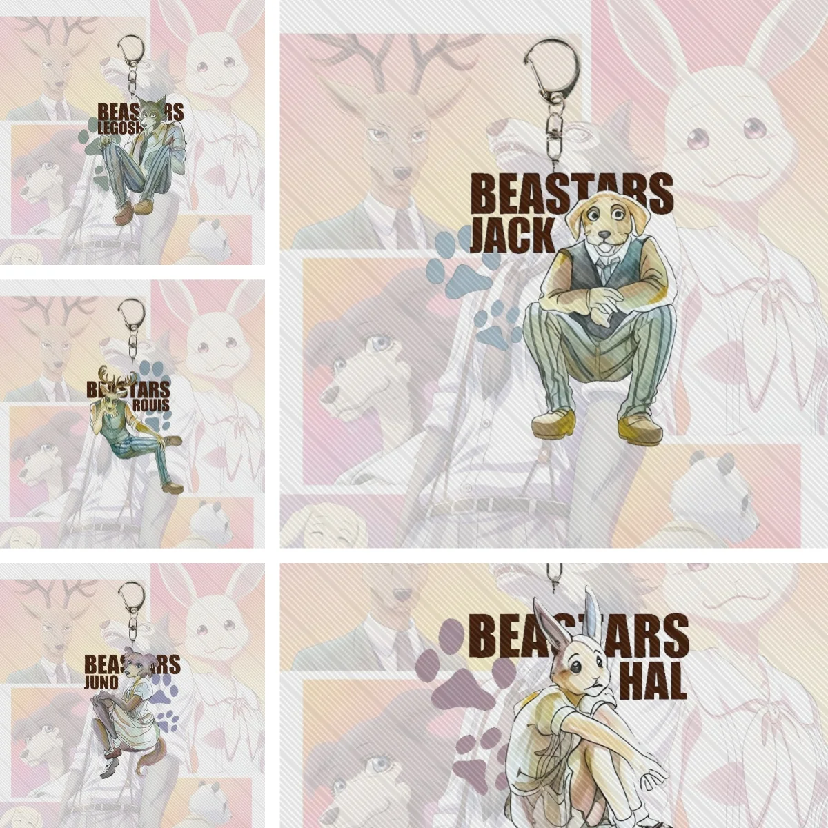 6CM new Anime BEASTARS Acrylic Keychain Cosplay Charm Characters Ornament Accessories Good Christmas Gifts 
6CM new Anime BEASTARS Acrylic Keychain Cosplay Charm Characters Ornament Accessories Good Christmas Gifts