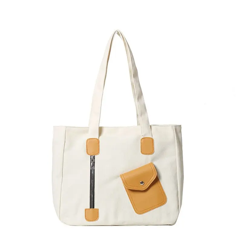 Canvas Tote Bags for Women Fabric Large Capacity Shoulder Bag Purse Female Handbag with Zipper
Canvas Tote Bags for Women Fabric Large Capacity Shoulder Bag Purse Female Handbag with Zipper