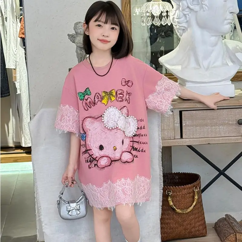 Футболка Hello Kitty с коротким рукавом, свободная, удобная, повседневная, для милых девушек, мягкая, в корейском стиле, кавайная, модная, с аниме-принтом
Футболка Hello Kitty с коротким рукавом, свободная, удобная, повседневная, для милых девушек, мягкая, в корейском стиле, кавайная, модная, с аниме-принтом