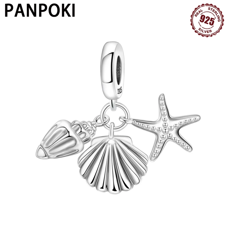 PANPOKI стерлингового серебра 925, морская ракушка, морская звезда, оригинальные подвески, браслет, подвески, ювелирные изделия, вечерние бусины, сделай сам, подарки, аксессуары
PANPOKI стерлингового серебра 925, морская ракушка, морская звезда, оригинальные подвески, браслет, подвески, ювелирные изделия, вечерние бусины, сделай сам, подарки, аксессуары