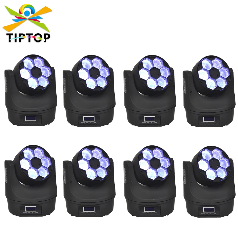 TIPTOP 6x15W 4IN1 RGBW Mini Bee Eyes Moving Head Light Endless Rotate Beam Effect DJ Bar Beam Light Stage Light
TIPTOP 6x15W 4IN1 RGBW Mini Bee Eyes Moving Head Light Endless Rotate Beam Effect DJ Bar Beam Light Stage Light