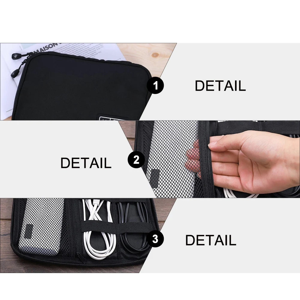 Digital Cable ganizer Bag 300D Waterproof Oxford Cloth Multi Storage Durable Stain Resistant Practical Electronic
Digital Cable ganizer Bag 300D Waterproof Oxford Cloth Multi Storage Durable Stain Resistant Practical Electronic