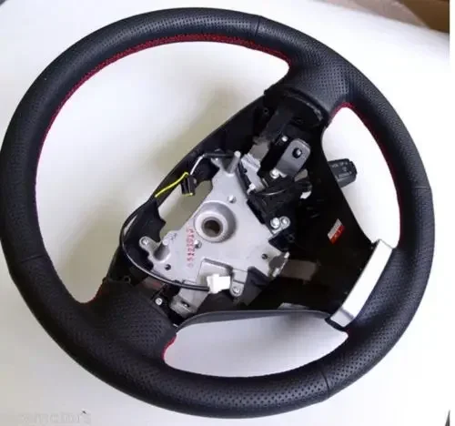 smRKE DIY Hand-Stitched Black Leather Steering Wheel Cover with Red Thread for Hyundai Coupe Top Leather Interior Case
smRKE DIY Hand-Stitched Black Leather Steering Wheel Cover with Red Thread for Hyundai Coupe Top Leather Interior Case