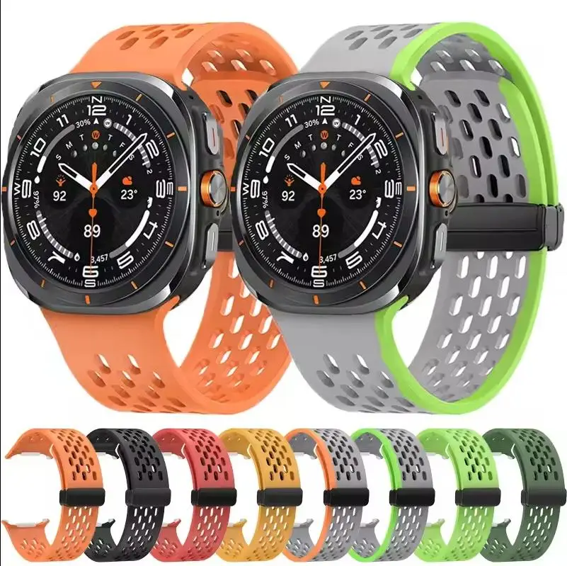 Магнитный силиконовый ремешок для Samsung Galaxy Watch Ultra 47 мм без зазоров, спортивный ремешок Correa, браслет для Galaxy Ultra 47 мм, ремешок для часов
Магнитный силиконовый ремешок для Samsung Galaxy Watch Ultra 47 мм без зазоров, спортивный ремешок Correa, браслет для Galaxy Ultra 47 мм, ремешок для часов