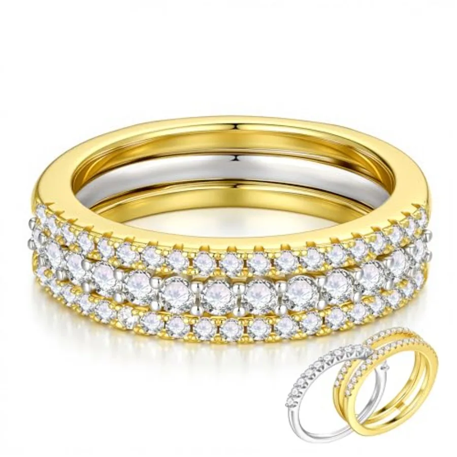 MOOSEA Moissanite Rings for Women 925 Sterling Silver Wedding Band Engagement Rings for Women Anniversary Promise Ring Womens W
MOOSEA Moissanite Rings for Women 925 Sterling Silver Wedding Band Engagement Rings for Women Anniversary Promise Ring Womens W