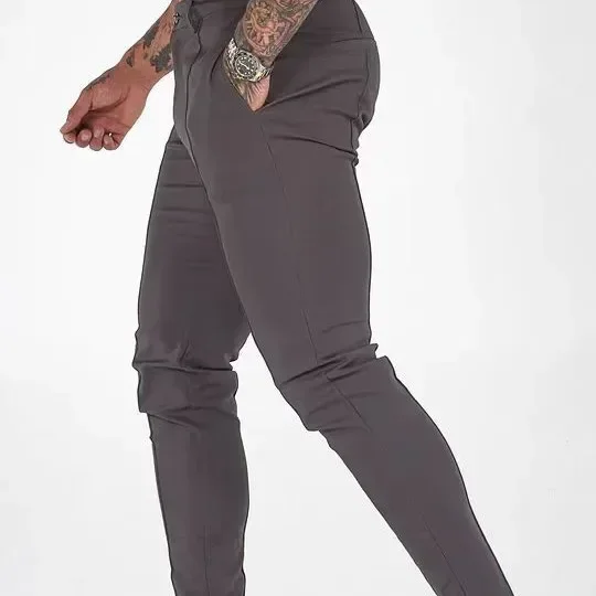 Весенне-летние повседневные брюки, новые мужские уличные брюки приталенного кроя, прямые спортивные брюки
Весенне-летние повседневные брюки, новые мужские уличные брюки приталенного кроя, прямые спортивные брюки