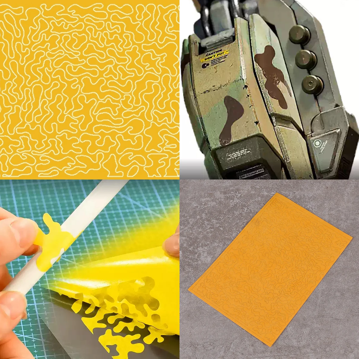 Airbrush Spray Board Stencil Tools Cloud-Shaped Camouflage Painting Masking Tape Fits Scale Model Kit
Airbrush Spray Board Stencil Tools Cloud-Shaped Camouflage Painting Masking Tape Fits Scale Model Kit