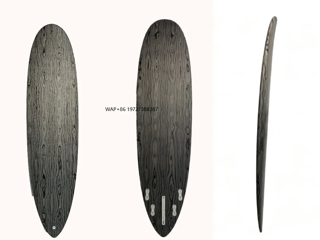 7'2" Full-Wraparound Wood Veneer Fiberglass Eps Foam Surfboard with Fin
7'2" Full-Wraparound Wood Veneer Fiberglass Eps Foam Surfboard with Fin