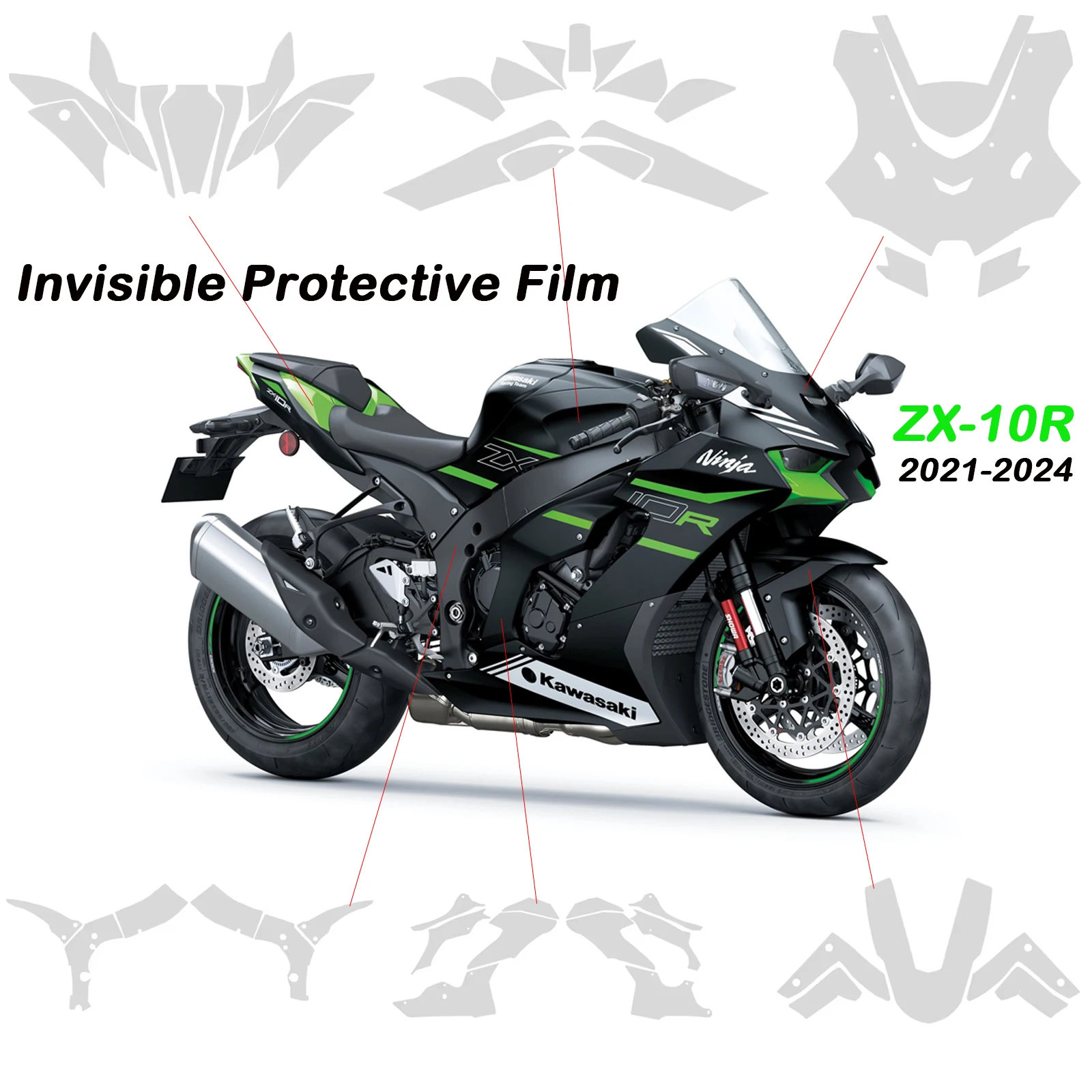 2024 ZX10R новые аксессуары мотоциклетная невидимая Защитная пленка для Kawasaki Ninja ZX-10R 2021-2024 защитная пленка против царапин
2024 ZX10R новые аксессуары мотоциклетная невидимая Защитная пленка для Kawasaki Ninja ZX-10R 2021-2024 защитная пленка против царапин