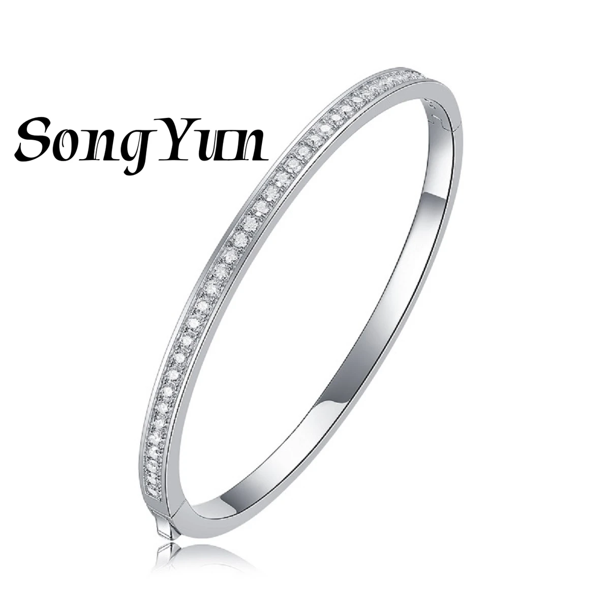 SONGYUN Designer Jewelry 925 Sterling Silver Bracelet Moissanite Diamond Cuff Evening for Girls Rhodium Plated SYT Patent Bangle
SONGYUN Designer Jewelry 925 Sterling Silver Bracelet Moissanite Diamond Cuff Evening for Girls Rhodium Plated SYT Patent Bangle