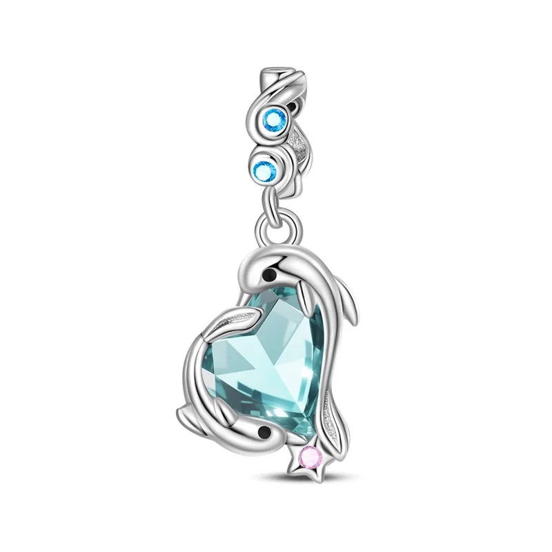 Original 925 Sterling Silver Blue Dolphin Charms Pendant Fit 3mm Original Bracelet DIY Women Exquisite Birthday Jewelry Gifts
Original 925 Sterling Silver Blue Dolphin Charms Pendant Fit 3mm Original Bracelet DIY Women Exquisite Birthday Jewelry Gifts