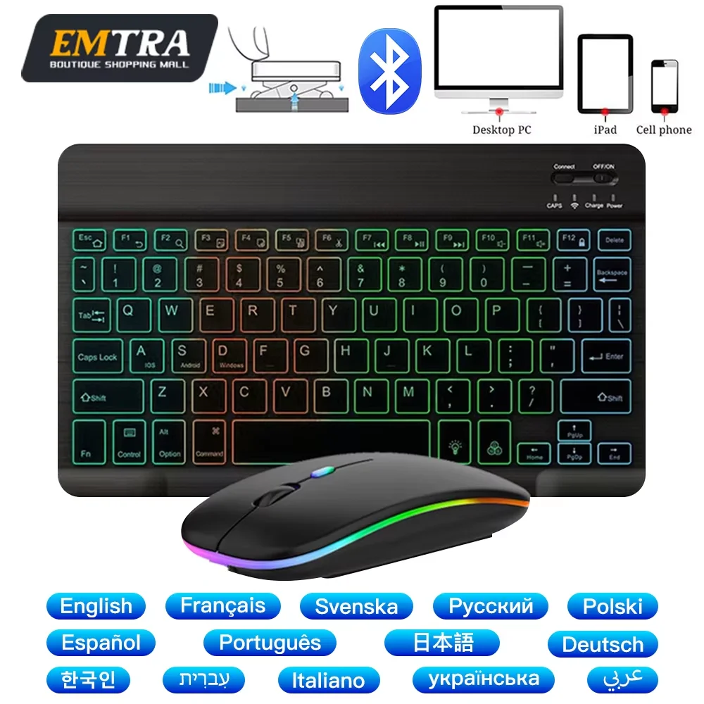 Bluetooth-клавиатура для iPad 10-го поколения iPad Pro 13 12 11 10 9 8 7 дюймов iPad Air 13 10 11 iPad Mini Samsung Xiaomi Tablets
Bluetooth-клавиатура для iPad 10-го поколения iPad Pro 13 12 11 10 9 8 7 дюймов iPad Air 13 10 11 iPad Mini Samsung Xiaomi Tablets