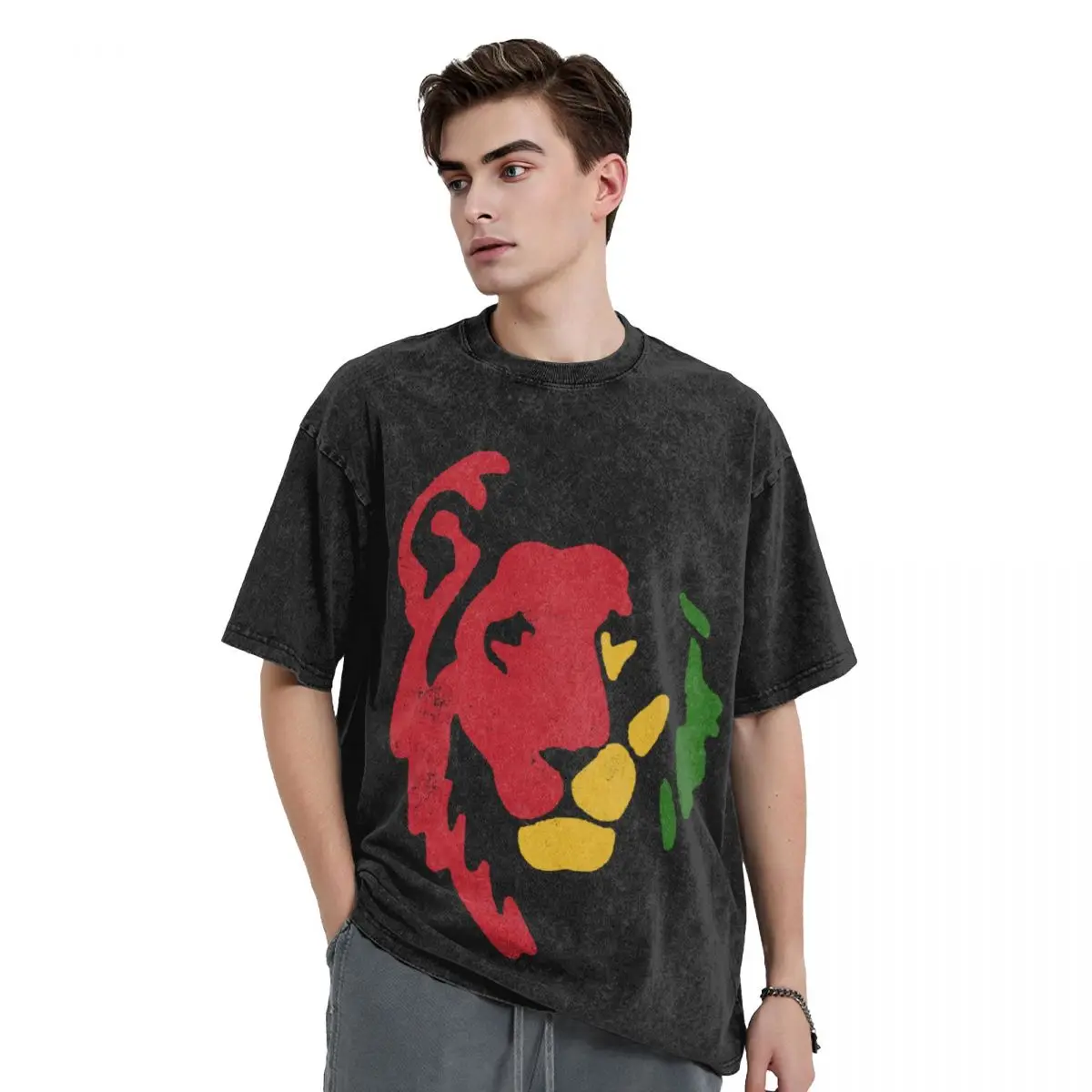 Lion Rasta Reggae T-Shirt vintage anime shirt oversized t shirt anime plus sizes t shirt men
Lion Rasta Reggae T-Shirt vintage anime shirt oversized t shirt anime plus sizes t shirt men
