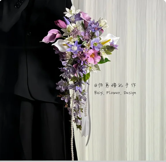 Purple waterfall artificial flower bride wedding holding flowers wedding photo bouquet licensing floral furniture flower arrange
Purple waterfall artificial flower bride wedding holding flowers wedding photo bouquet licensing floral furniture flower arrange