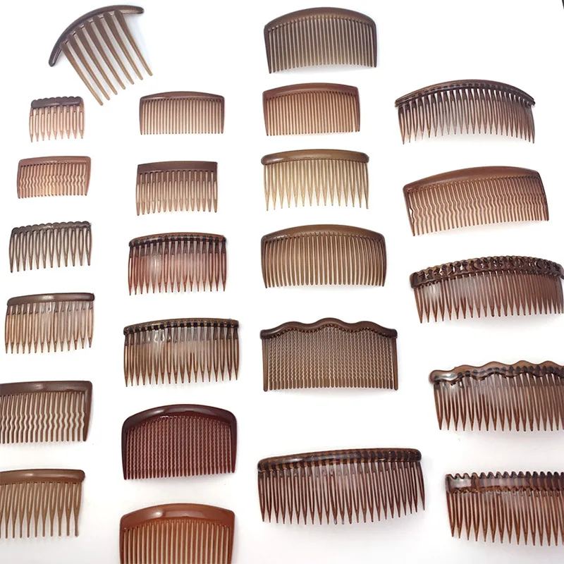 20PCS Various Styles Brown Black Plain Plastic Hair Combs Hairpin for DIY Hair Accessories Transparent White Side Comb for Crown
20PCS Various Styles Brown Black Plain Plastic Hair Combs Hairpin for DIY Hair Accessories Transparent White Side Comb for Crown