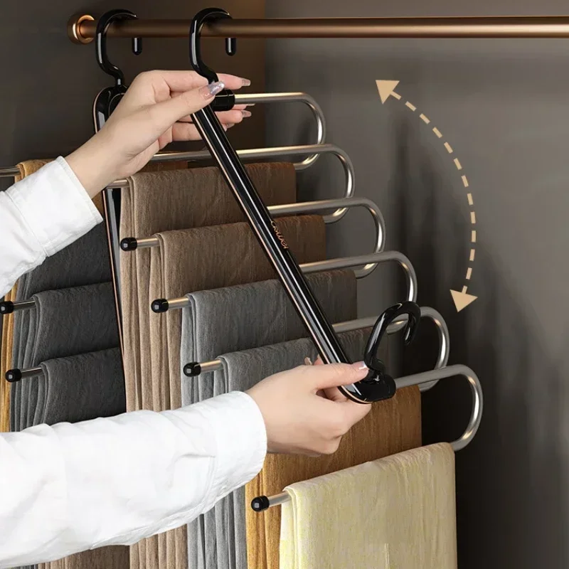 Stainless Steel Multi-function Pants Hangers,Rotatable, Folding Trouser Hanger,Space-Saving for Home, Travel, Dorm
Stainless Steel Multi-function Pants Hangers,Rotatable, Folding Trouser Hanger,Space-Saving for Home, Travel, Dorm