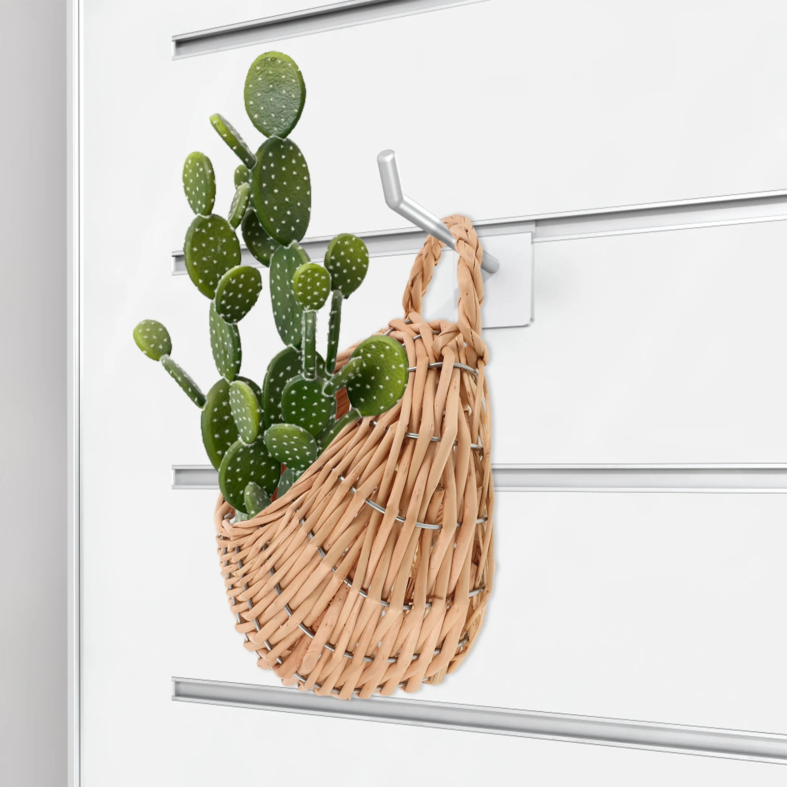 Rattan Flower Basket Small Wall Hanging Decorative Organizer Storage Beige Woven Planter Handmade Basket Garden Supplies
Rattan Flower Basket Small Wall Hanging Decorative Organizer Storage Beige Woven Planter Handmade Basket Garden Supplies