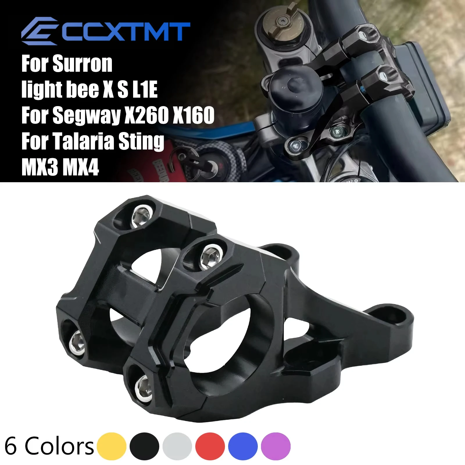 Electric Motorcycles 31.8mm CNC Direct Mount Stem For Surron light bee S X L1E For Segway X260 X160 For Talaria Sting MX3 MX4
Electric Motorcycles 31.8mm CNC Direct Mount Stem For Surron light bee S X L1E For Segway X260 X160 For Talaria Sting MX3 MX4