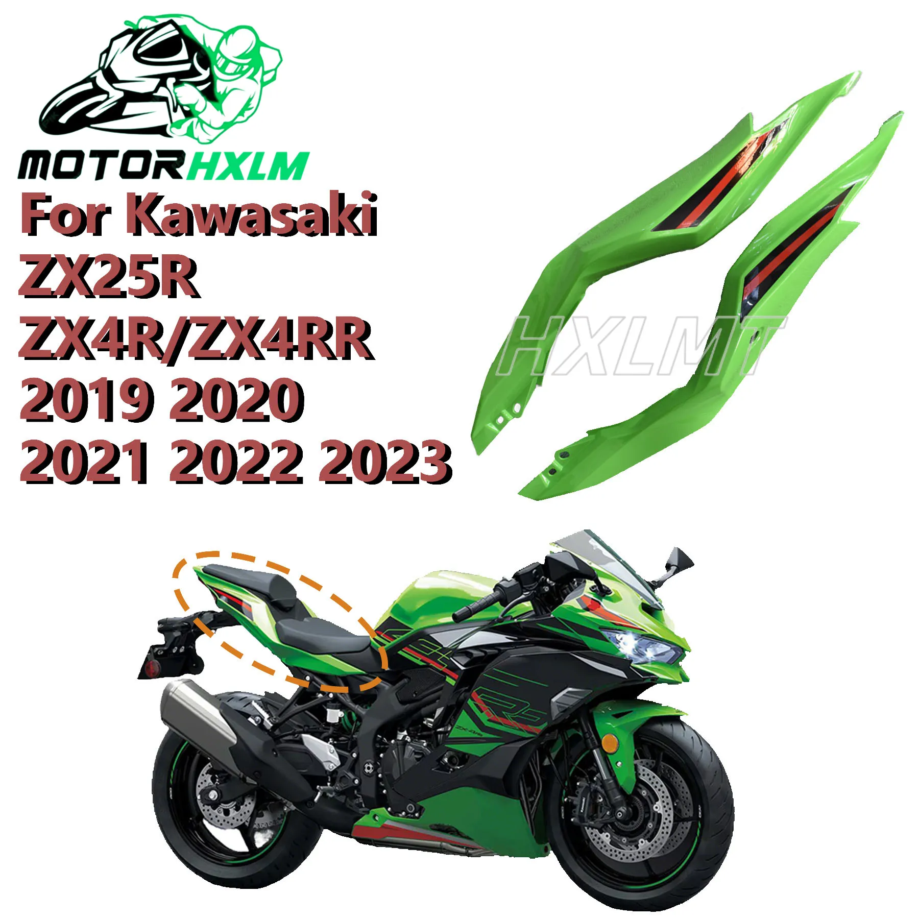 Rear Spoiler Tail Fairing Kit for Kawasaki ZX-25R ZX4R/4RR 2019-2023 Motorcycle Accessories
Rear Spoiler Tail Fairing Kit for Kawasaki ZX-25R ZX4R/4RR 2019-2023 Motorcycle Accessories