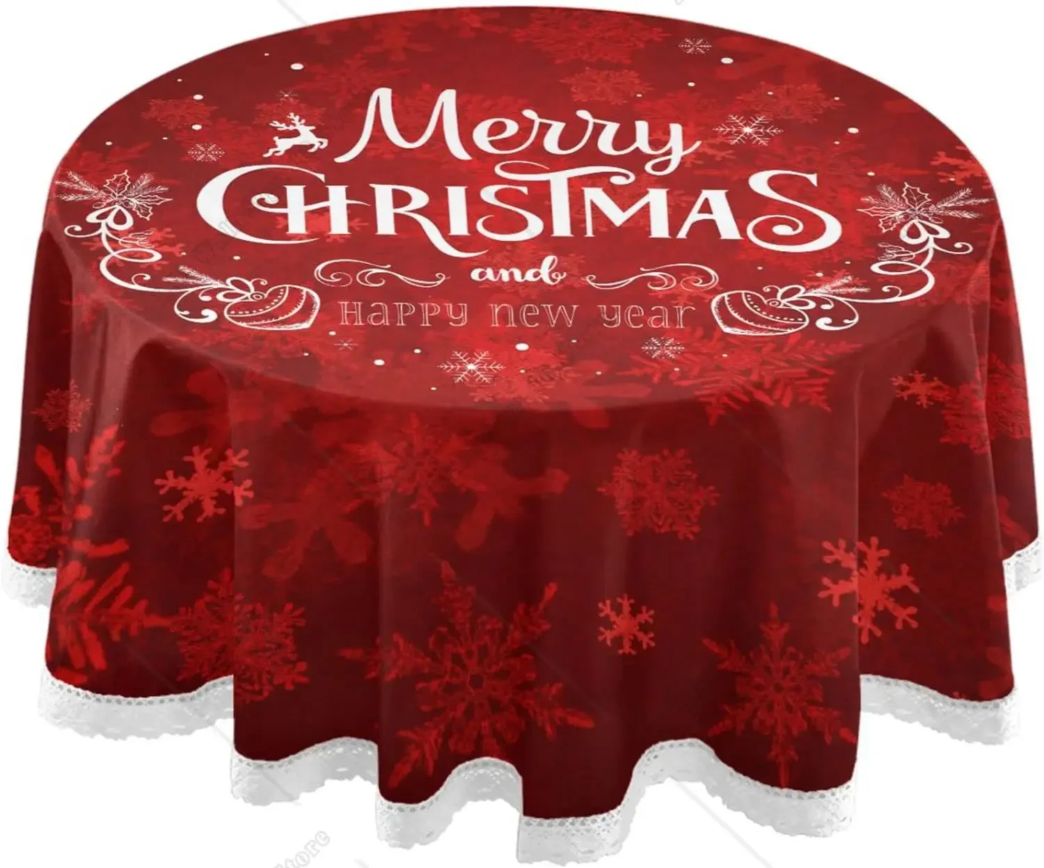 Рождественская круглая скатерть, Рождественская зимняя скатерть со снежинками, 60 дюймов, защита для стола для свадебной вечеринки, декор для столовой
Рождественская круглая скатерть, Рождественская зимняя скатерть со снежинками, 60 дюймов, защита для стола для свадебной вечеринки, декор для столовой
