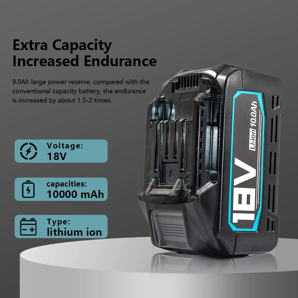 Для Makita 18 В 6 Ач 8 Ач 9 Ач 10 Ач 21700 5S2P литиевая батарея BL1830 BL1850 bl1860 bl1850B совместимая 18-вольтовая беспроводная шлифовальная машина
Для Makita 18 В 6 Ач 8 Ач 9 Ач 10 Ач 21700 5S2P литиевая батарея BL1830 BL1850 bl1860 bl1850B совместимая 18-вольтовая беспроводная шлифовальная машина