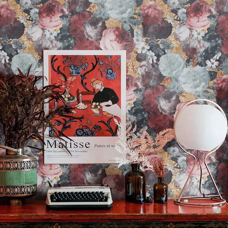 Retro Oil Painting Rose Wallpaper 3D French Floral Wallpaper for Girl Bedroom Living Room Photography Background Papel De Parede
Retro Oil Painting Rose Wallpaper 3D French Floral Wallpaper for Girl Bedroom Living Room Photography Background Papel De Parede