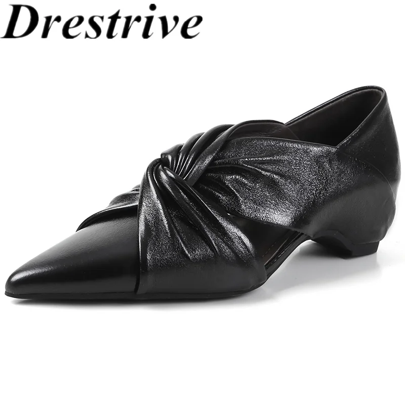 Drestrive 2025 Elegant Women's Pumps Split Sheepskin Pointed Toe Mid Heels Handmade Summer Shoes Office High Quality
Drestrive 2025 Elegant Women's Pumps Split Sheepskin Pointed Toe Mid Heels Handmade Summer Shoes Office High Quality