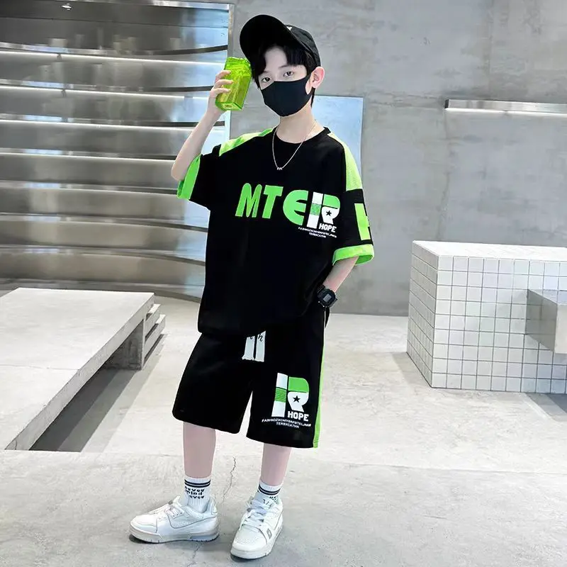 Sports Summer Wear Pure Cotton Elementary Student Men's Clothes Children Top Boy Children's Clothing Bottom Set Boys' Kids Suit
Sports Summer Wear Pure Cotton Elementary Student Men's Clothes Children Top Boy Children's Clothing Bottom Set Boys' Kids Suit