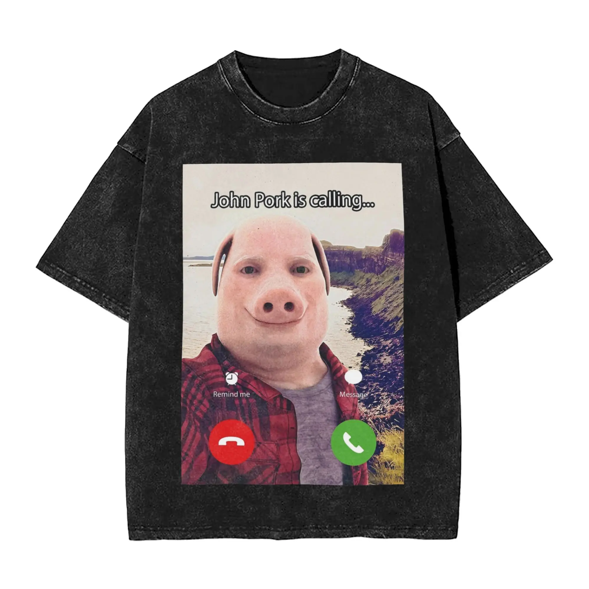 Футболка с забавным мемом John Pork Is Calling, хлопковая футболка в стиле Харадзюку в стиле хип-хоп, новинка для мужчин и женщин, уличная одежда, футболки
Футболка с забавным мемом John Pork Is Calling, хлопковая футболка в стиле Харадзюку в стиле хип-хоп, новинка для мужчин и женщин, уличная одежда, футболки