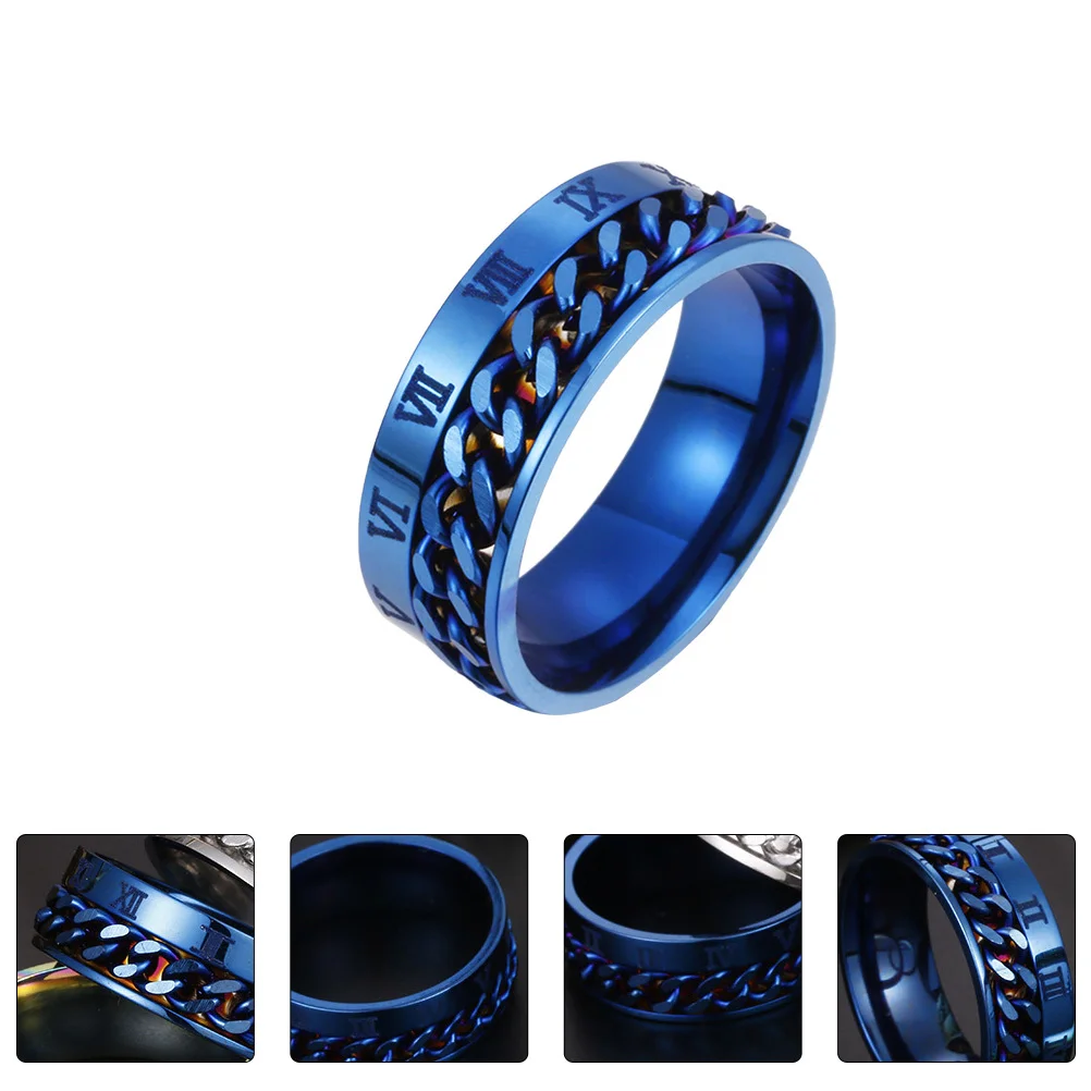 1pc Titanium Steel Ring Rotatable Chain Design Unisex Fashion Jewelry For Men Women Wedding Engagement Gift Decorative Ring
1pc Titanium Steel Ring Rotatable Chain Design Unisex Fashion Jewelry For Men Women Wedding Engagement Gift Decorative Ring