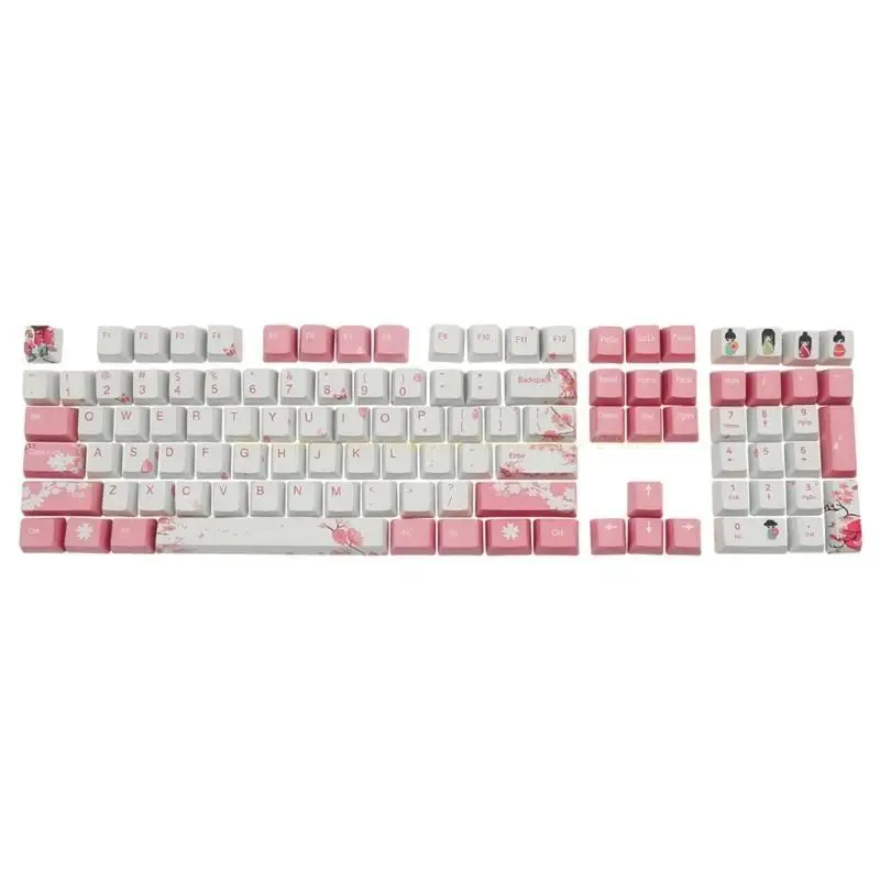 108 клавиш PBT Keycaps NewttyCherry Blossom Keycap Set OEM Profile PC Gaming Mechanical Keyboard Dye-Subbed
108 клавиш PBT Keycaps NewttyCherry Blossom Keycap Set OEM Profile PC Gaming Mechanical Keyboard Dye-Subbed