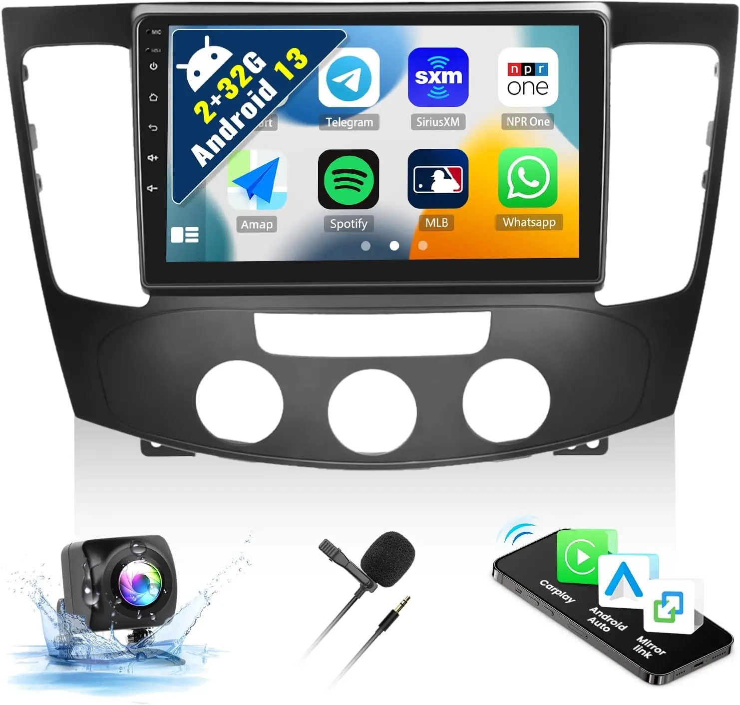 Android 13 Car Stereo for Hyundai Sonata NF 2009 2010 9" Touch Screen CarPlay&Android Auto with WiFi FM SWC Backup Camera MIC
Android 13 Car Stereo for Hyundai Sonata NF 2009 2010 9" Touch Screen CarPlay&Android Auto with WiFi FM SWC Backup Camera MIC