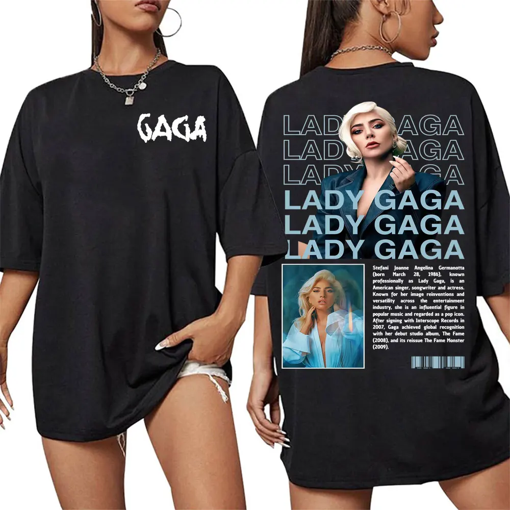 Pop Diva Lady Gaga Mayhem Tour 2025 Merch Женские футболки из 100% чистого хлопка в стиле хип-хоп, панк, High Street, летние футболки с короткими рукавами Y2K
Pop Diva Lady Gaga Mayhem Tour 2025 Merch Женские футболки из 100% чистого хлопка в стиле хип-хоп, панк, High Street, летние футболки с короткими рукавами Y2K