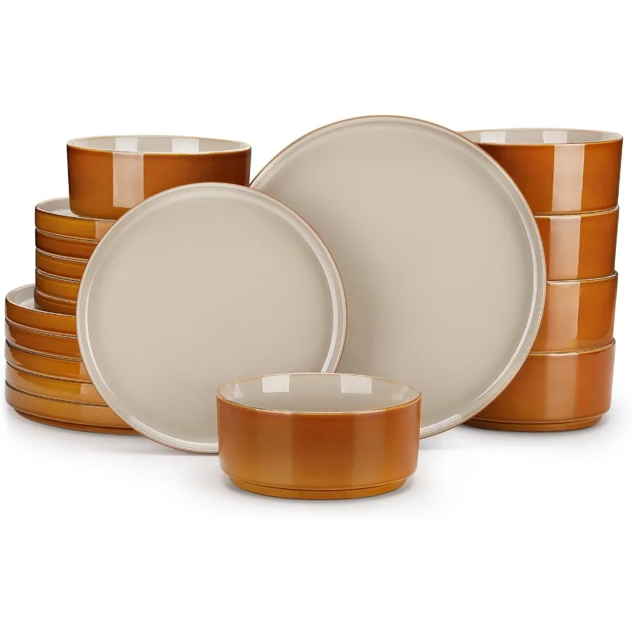 Наборы керамических тарелок и мисок, 18-местные серые наборы посуды для кухни, набор посуды с реактивной глазурью на 6 лет, посудомоечная машина и микро
Наборы керамических тарелок и мисок, 18-местные серые наборы посуды для кухни, набор посуды с реактивной глазурью на 6 лет, посудомоечная машина и микро