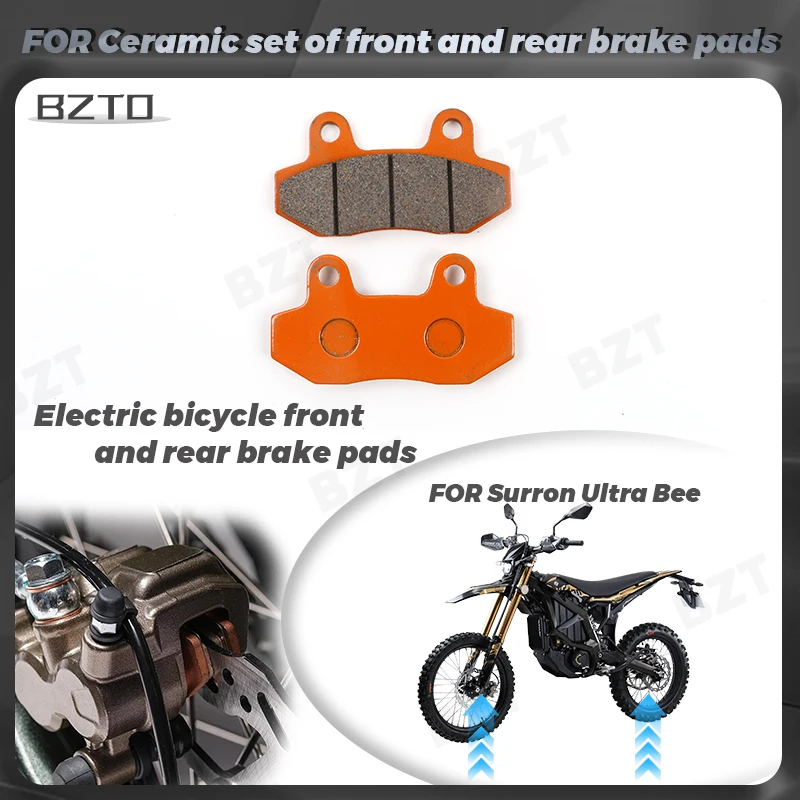 For Sur-Ron Ultra Bee Front Rear Ceramic Brake Pads Wear Resistant Auto Brake Pad Set Replacement Car Brake Accessories brake
For Sur-Ron Ultra Bee Front Rear Ceramic Brake Pads Wear Resistant Auto Brake Pad Set Replacement Car Brake Accessories brake