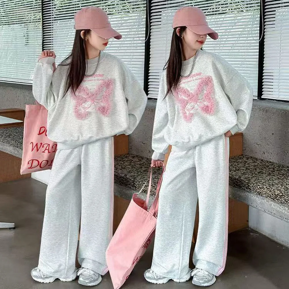 Fashion 2026 Girls Clothes Sets Autumn Kids Long Sleeve Sweatshirt + Wide Leg Pants Children Clothing Suits 6 8 10 12 14 Year
Fashion 2026 Girls Clothes Sets Autumn Kids Long Sleeve Sweatshirt + Wide Leg Pants Children Clothing Suits 6 8 10 12 14 Year
