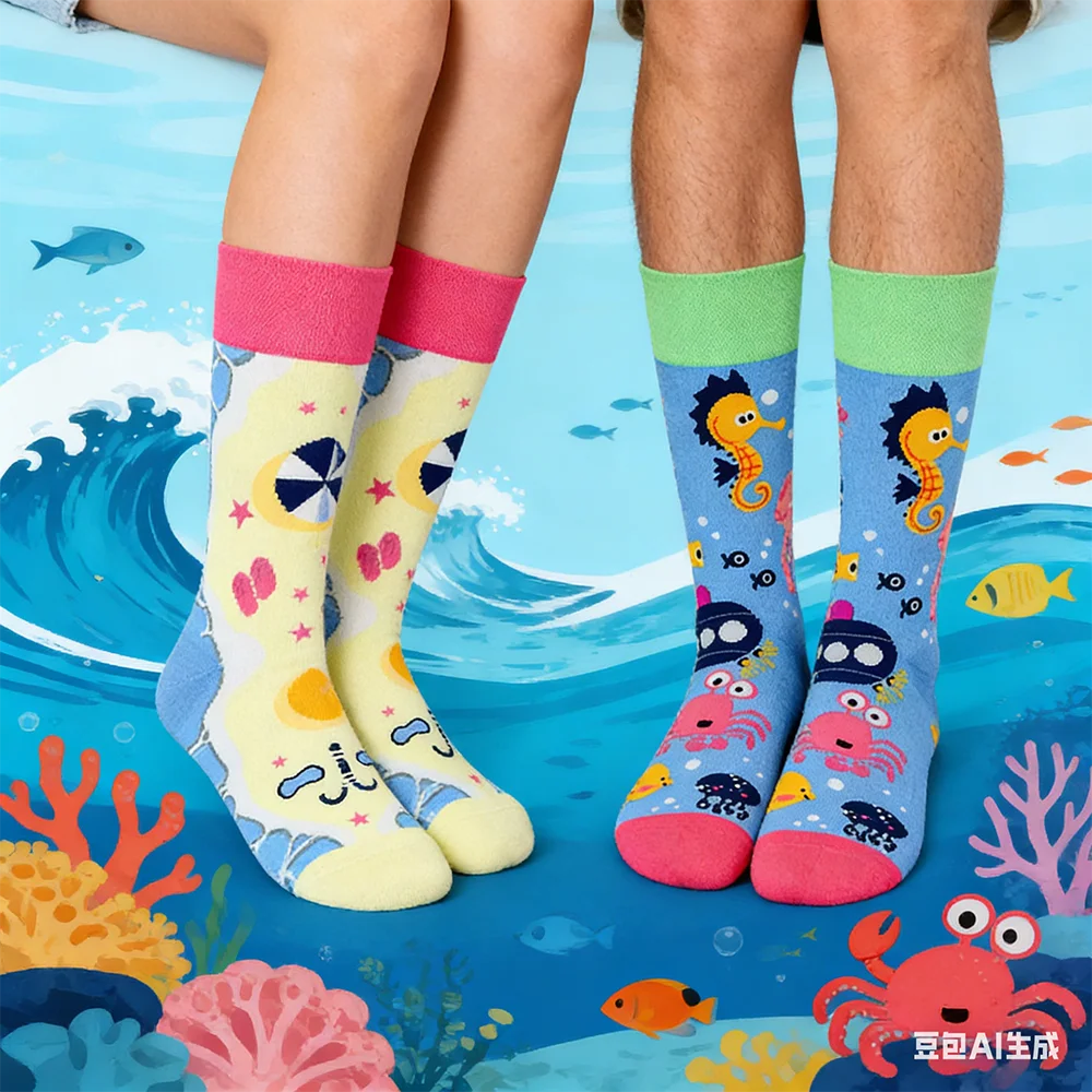 3 Pair Original Asymmetric Trendy Socks AB Model Ins Style Design Unisex Cartoon Creative Mid-Calf Cotton Socks
3 Pair Original Asymmetric Trendy Socks AB Model Ins Style Design Unisex Cartoon Creative Mid-Calf Cotton Socks