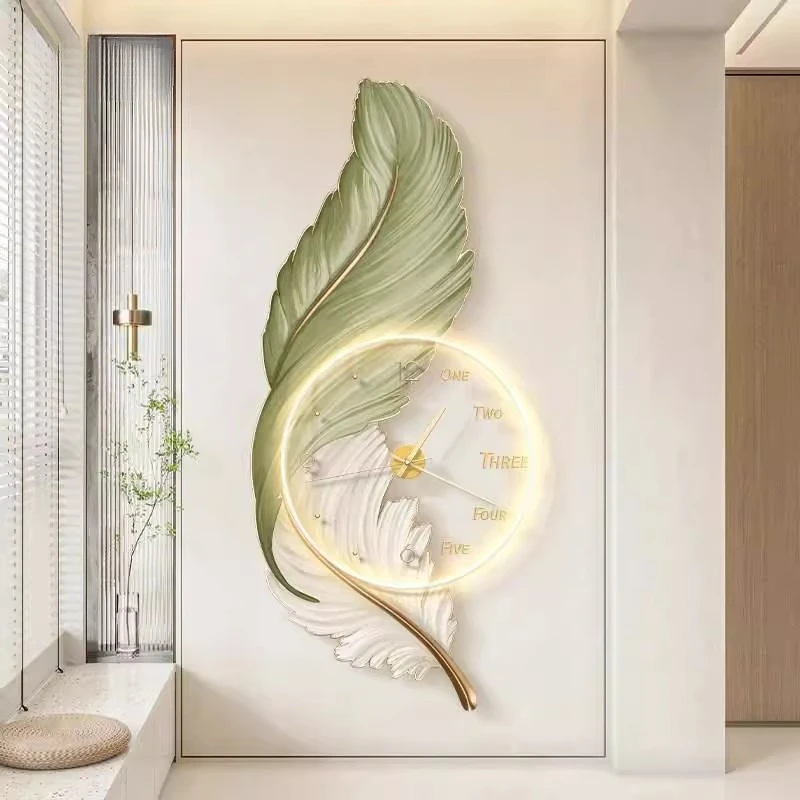Modern Feather 3D Large Wall Clock with LED Backlight - Living Room/Dining Room Mute Digital Decor | Reloj De Pared Art
Modern Feather 3D Large Wall Clock with LED Backlight - Living Room/Dining Room Mute Digital Decor | Reloj De Pared Art