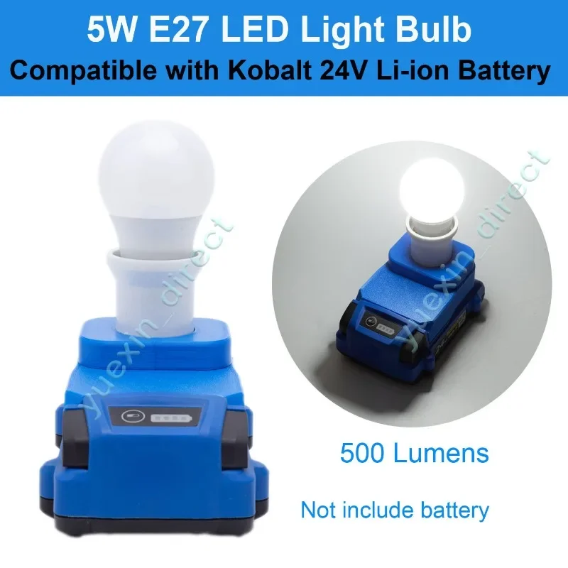 LED Work Light E27 Bulbs For Kobalt 24V Battery Powered Portable Cordless Indoor And Outdoors Emergency Lamp
LED Work Light E27 Bulbs For Kobalt 24V Battery Powered Portable Cordless Indoor And Outdoors Emergency Lamp