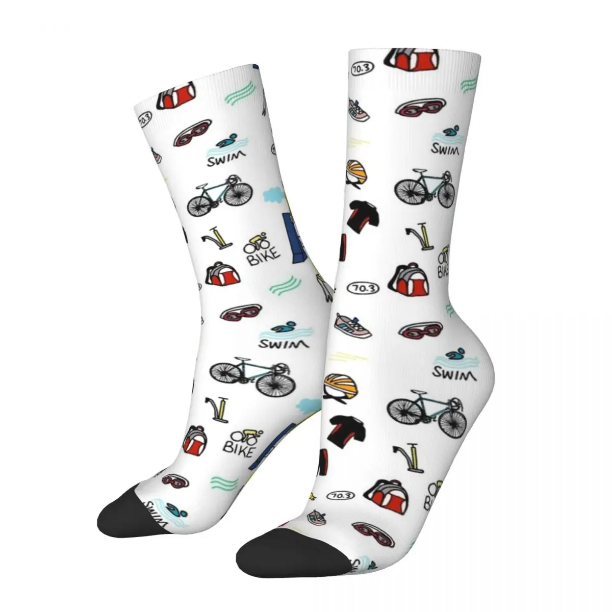 Funny Crazy Sock for Men Doodles Hip Hop Harajuku Triathlon logo Happy Seamless Pattern Printed Boys Crew compression Sock
Funny Crazy Sock for Men Doodles Hip Hop Harajuku Triathlon logo Happy Seamless Pattern Printed Boys Crew compression Sock