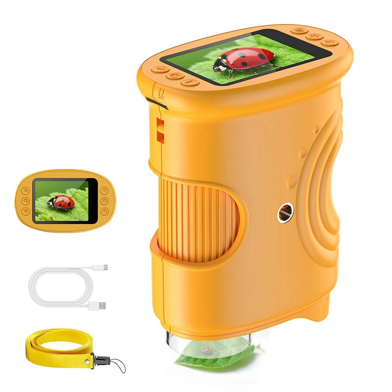 Kids Handheld Digital Microscope 1000X with 2MP Camera Mini Microscope for Children STEM Learning Educational Science Toy Gift
Kids Handheld Digital Microscope 1000X with 2MP Camera Mini Microscope for Children STEM Learning Educational Science Toy Gift