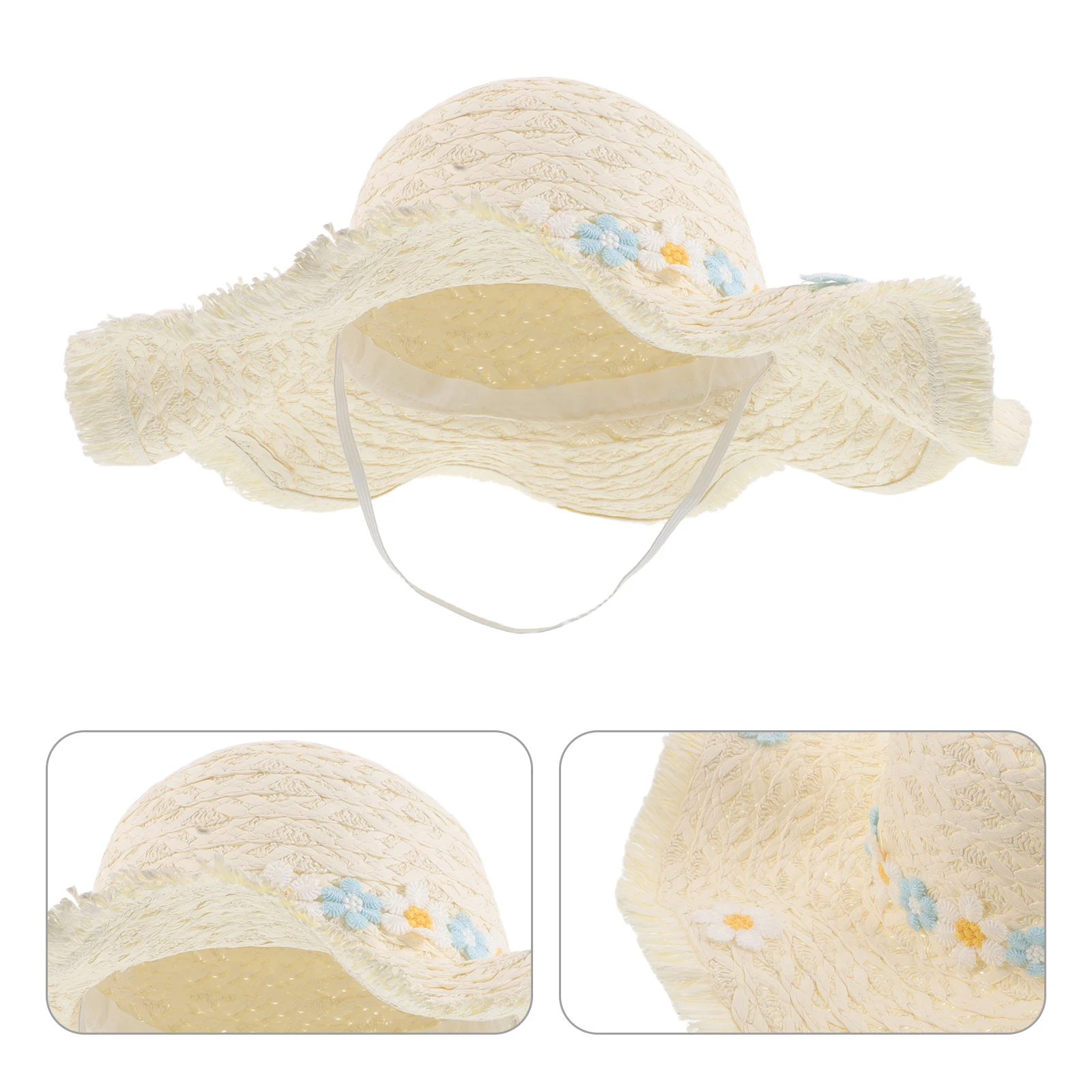 Braided Straw Hat Casual Ladies Woven Cap Ladies' Beach Hand Sun Women Broadside Bucket
Braided Straw Hat Casual Ladies Woven Cap Ladies' Beach Hand Sun Women Broadside Bucket
