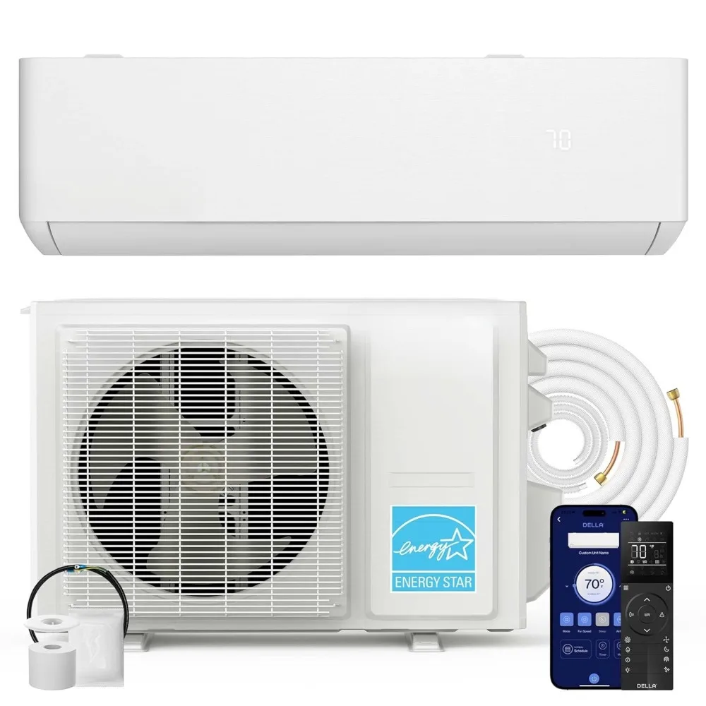 Hyper Heat Lower as -13°F 9,000 BTU Mini Split, Cools Up to 400 Sq. Ft, Work with Alexa and WiFi, Energy Star 115V, Customized
Hyper Heat Lower as -13°F 9,000 BTU Mini Split, Cools Up to 400 Sq. Ft, Work with Alexa and WiFi, Energy Star 115V, Customized